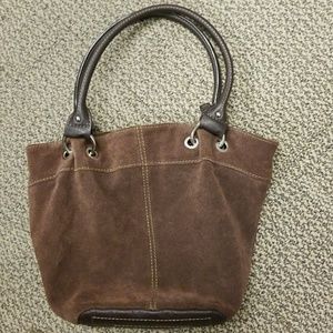 NWOT Tignanello suede satchel